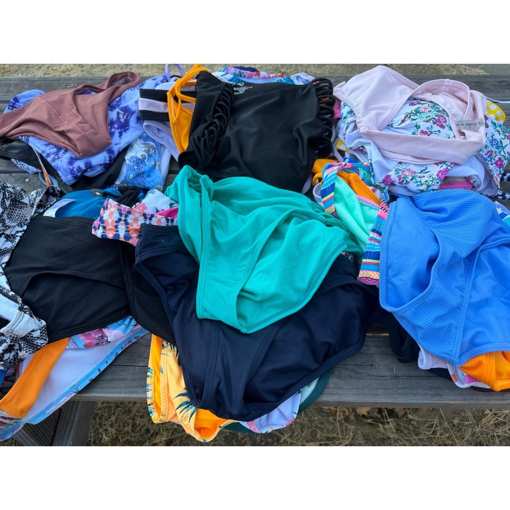 lot of 60 swimsuit bikini bottoms size medium